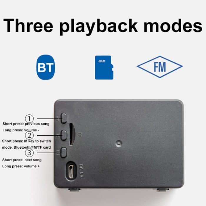 FT-M9 Tragbarer Outdoor-FM-Radio-Bluetooth-Drahtloslautsprecher – Bild 4