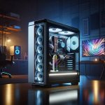 COOLMOON GH3 Computer ARGB Vertikal verstellbare Linse Grafikkartenhalterung, Temperature Display Upgrade White, Temperature Display Upgrade Black, Black, White – Bild 2