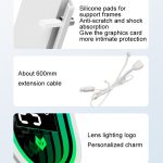 COOLMOON GH3 Computer ARGB Vertikal verstellbare Linse Grafikkartenhalterung, Temperature Display Upgrade White, Temperature Display Upgrade Black, Black, White – Bild 9