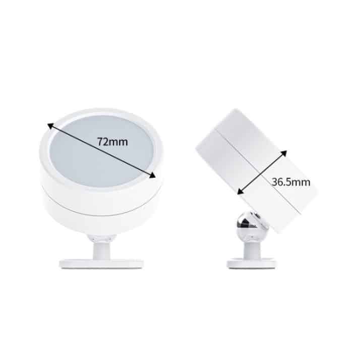 LED 360 Grad rotierende Lampe magnetische Schrank Spotlight Atmosphäre Nachtlicht, White, Black – Bild 8