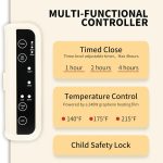 240 W elektrischer Warmhalteteller, Speisenwärmer mit einstellbarer Temperatur, zeitgesteuerter Schließung, US Plug, EU Plug, UK Plug, AU Plug – Bild 6