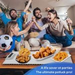 240 W elektrischer Warmhalteteller, Speisenwärmer mit einstellbarer Temperatur, zeitgesteuerter Schließung, US Plug, EU Plug, UK Plug, AU Plug – Bild 9