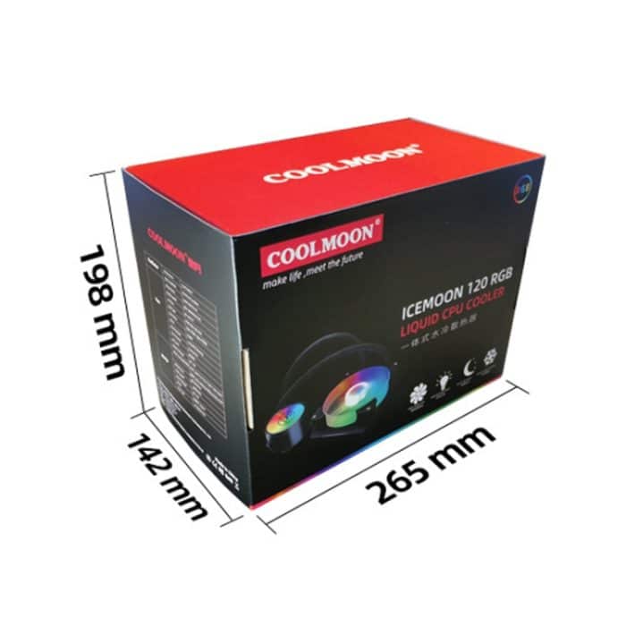 COOLMOON RGB120 5V ARGB Integrierter einreihiger Multiplattform-CPU-Kühler, RGB120 – Bild 12