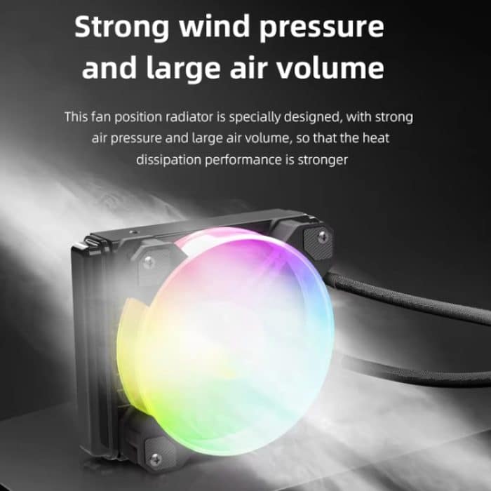 COOLMOON RGB120 5V ARGB Integrierter einreihiger Multiplattform-CPU-Kühler, RGB120 – Bild 5