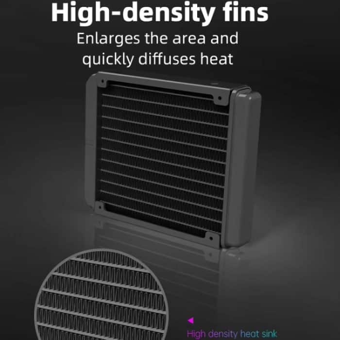 COOLMOON RGB120 5V ARGB Integrierter einreihiger Multiplattform-CPU-Kühler, RGB120 – Bild 7