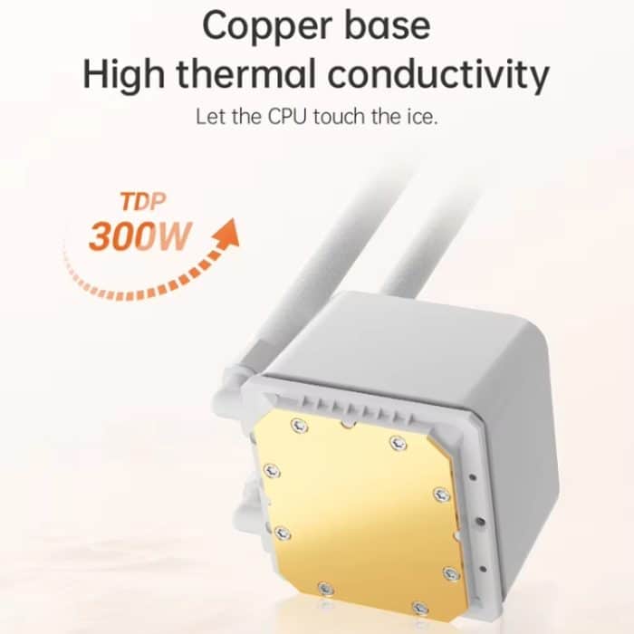 COOLMOON Glacier360 Computer Host Integrierter ARGB-CPU-Wasserkühler, Black, White – Bild 11