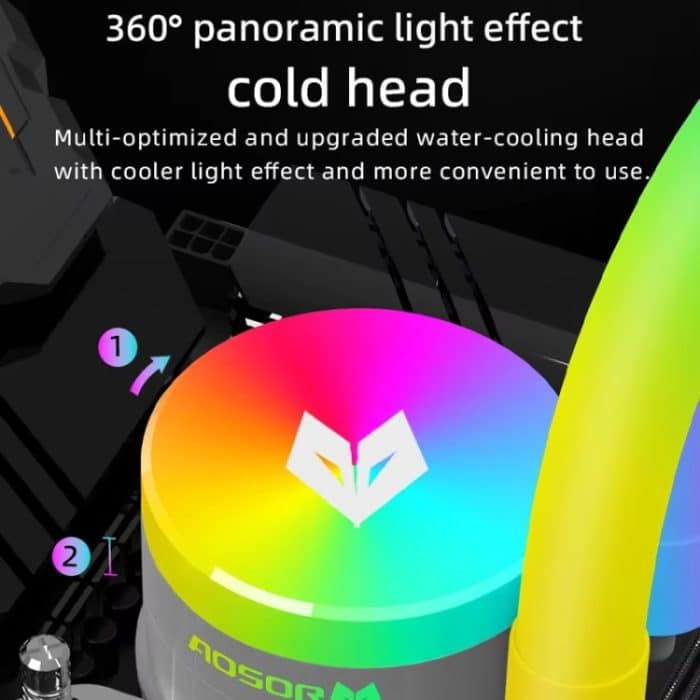 COOLMOON AS360 Magic Diamond Edition Computerkühler ARGB Wasserkühlung Licht Integrierter CPU-Kühler, AS360 – Bild 4