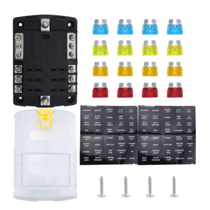 6-Wege-Sicherungskastenbuchse mit LED-Anzeige für Wohnmobil und Yacht, Configuration 1, Configuration 2, Configuration 3, Configuration 4