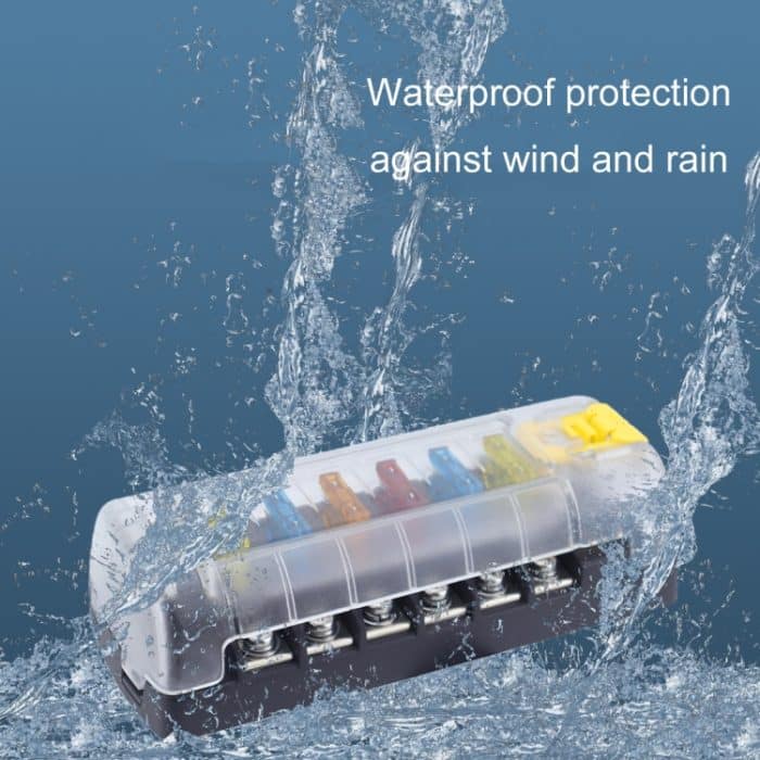 6-Wege-Stecksicherungskasten mit isolierter Abdeckung für Autos und Yachten, Standard, Upgraded Version A, Upgraded Version B, Enhanced Version A, Enhanced Version B – Bild 7