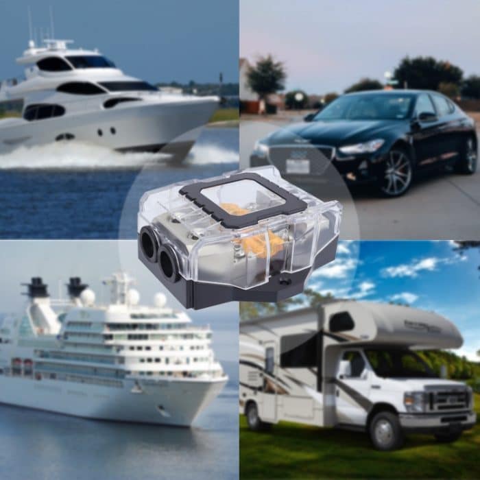 Audioverstärker des Auto-80A änderte festen Messingsicherungshalter mit transparenter Abdeckung, 1-way, 2-way, 3-way, 4-way – Bild 7