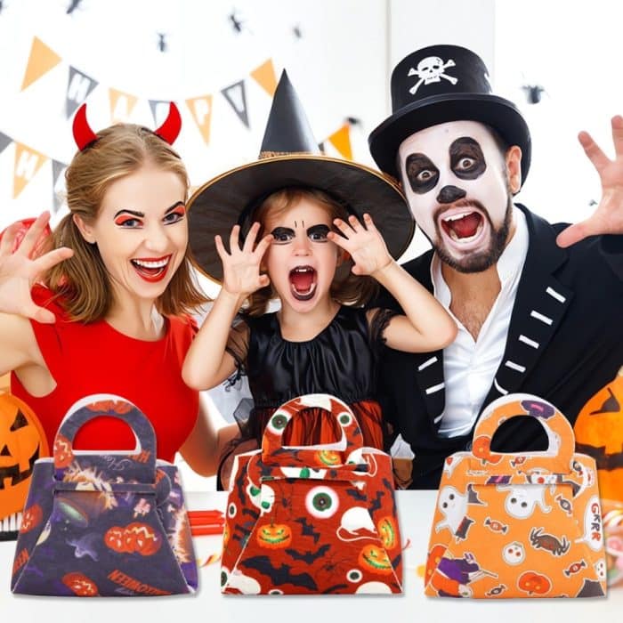 2 teile/paket DIY Halloween Candy Tasche Kinder Dress-Up Filz Geschenk Tasche – Bild 6