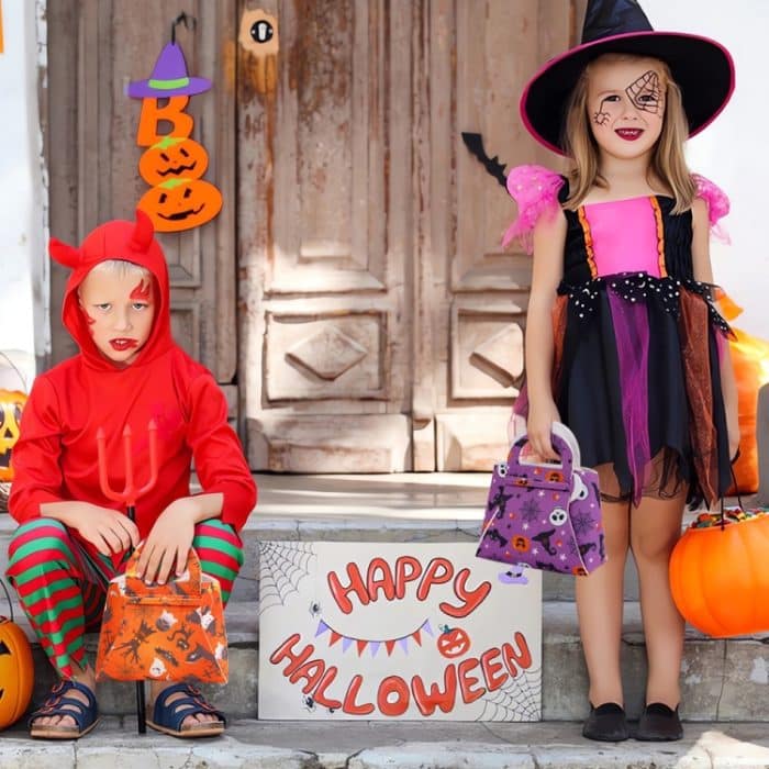 2 teile/paket DIY Halloween Candy Tasche Kinder Dress-Up Filz Geschenk Tasche – Bild 7