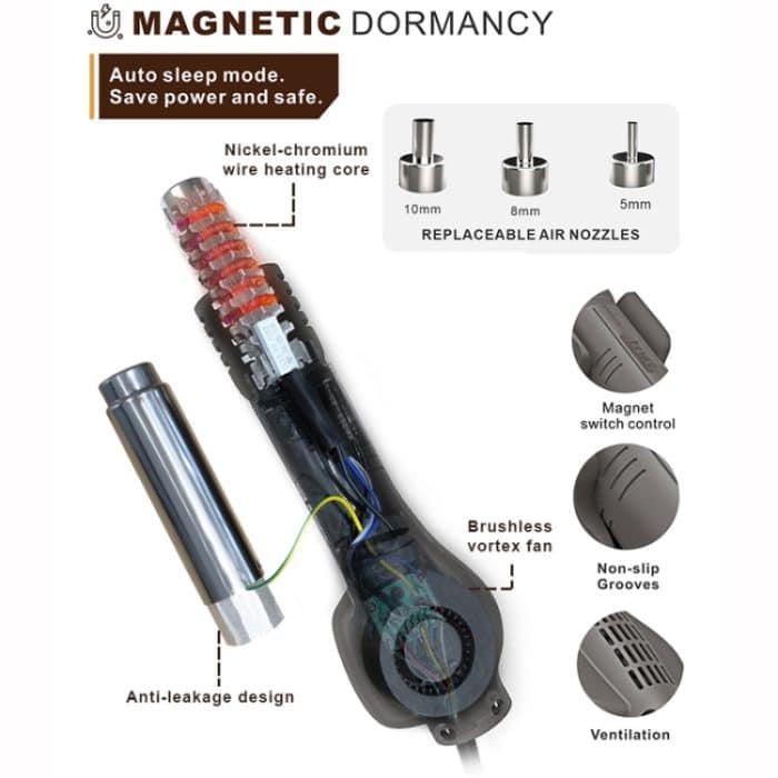 BAKU BA-898D + T12 Lötstation Einstellbare Temperatur Elektrischer digitaler Lötkolben für die Telefonreparatur, US Plug 110V, EU Plug 220V – Bild 4