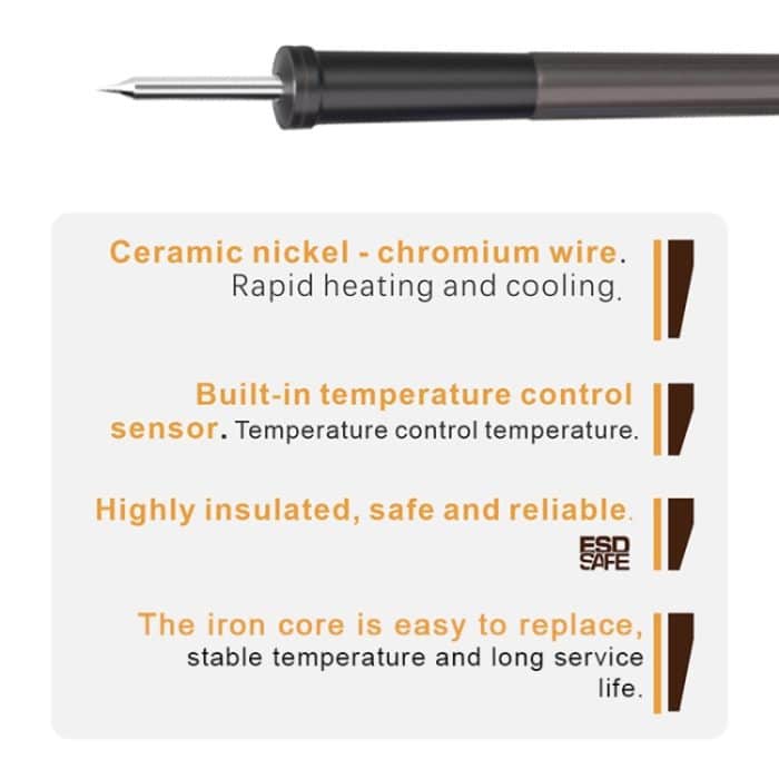BAKU BA-898D + T12 Lötstation Einstellbare Temperatur Elektrischer digitaler Lötkolben für die Telefonreparatur, US Plug 110V, EU Plug 220V – Bild 8