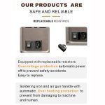 BAKU BA-898A+ 2-In-1 Lötstation Heißluftstation Einstellbare Temperatur, US Plug 110V, EU Plug 220V – Bild 10