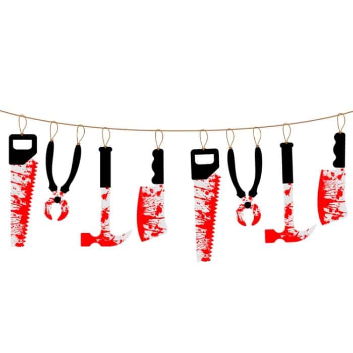 Halloween Nachahmung Blut Messer Anhänger Dekorative Flagge Spukhaus Tür Vorhang, 8pcs, 12pcs, 8pcs +12pcs – Bild 1