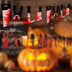 Halloween Nachahmung Blut Messer Anhänger Dekorative Flagge Spukhaus Tür Vorhang, 8pcs, 12pcs, 8pcs +12pcs – Bild 2