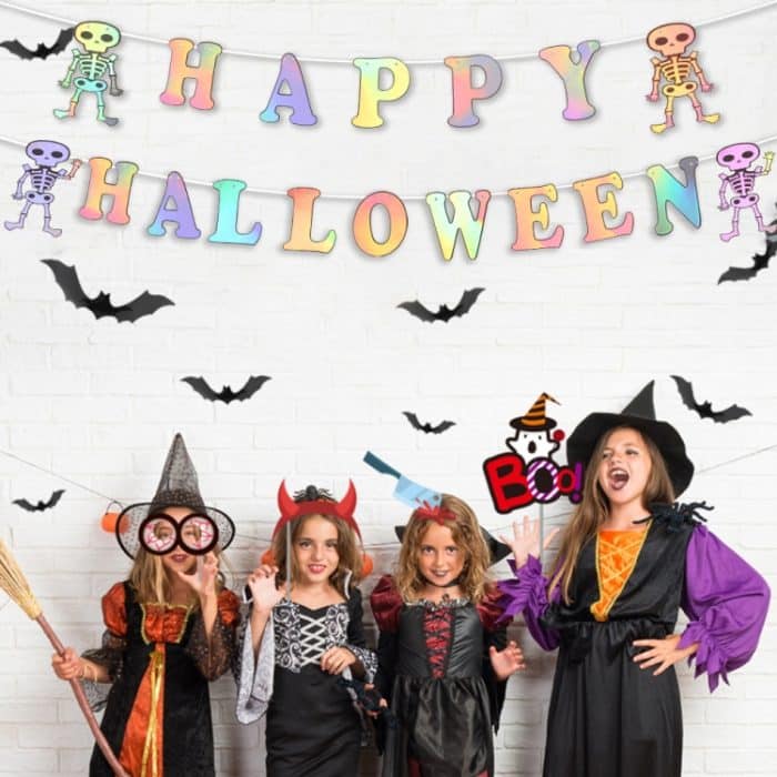 Halloween Party Brief Hängen Ornamente Dekorative Fahnen Party Szene Dekoration Requisiten – Bild 5