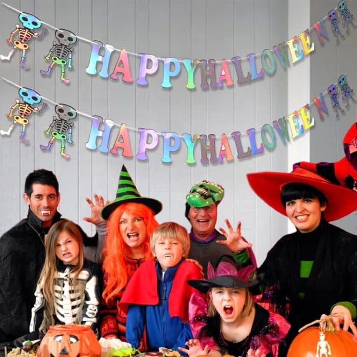 Halloween Party Brief Hängen Ornamente Dekorative Fahnen Party Szene Dekoration Requisiten – Bild 6