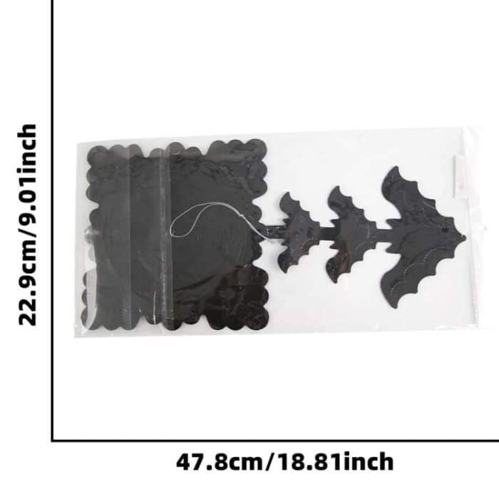 3m Halloween Waben Girlande Anhänger Spinne Bat Party Flagge Szene Layout Requisiten – Bild 5