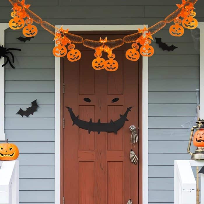 3m Halloween Waben Girlande Anhänger Spinne Bat Party Flagge Szene Layout Requisiten – Bild 7