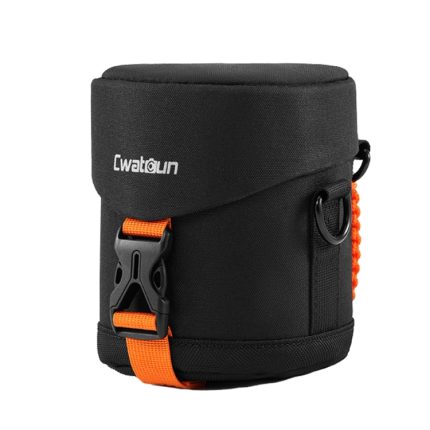 Cwatcun D157 DSLR-Kamera-Objektivtubus, stoßfest, verdickte Digitalobjektivtasche, Flip-Objektivtasche, Medium Black, Large Black, Extra Large Black