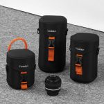 Cwatcun D157 DSLR-Kamera-Objektivtubus, stoßfest, verdickte Digitalobjektivtasche, Flip-Objektivtasche, Medium Black, Large Black, Extra Large Black – Bild 2