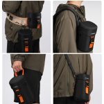 Cwatcun D157 DSLR-Kamera-Objektivtubus, stoßfest, verdickte Digitalobjektivtasche, Flip-Objektivtasche, Medium Black, Large Black, Extra Large Black – Bild 9