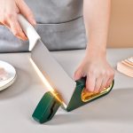 4 in 1 Messerschärfer 4-stufiger Schnellschleifstein für die Küche Manuelles Schärfwerkzeug – Bild 2