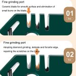 4 in 1 Messerschärfer 4-stufiger Schnellschleifstein für die Küche Manuelles Schärfwerkzeug – Bild 4