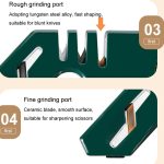 4 in 1 Messerschärfer 4-stufiger Schnellschleifstein für die Küche Manuelles Schärfwerkzeug – Bild 5