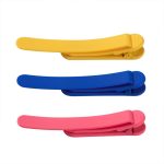 Lesezeichenclip aus Silikon, automatische Seitenaufzeichnung, Lesetool, 3pcs Rose Red + Yellow + Blue, 3pcs Green + Pink + Orange, 6pcs /Set