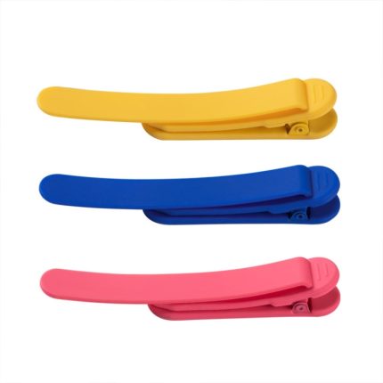 Lesezeichenclip aus Silikon, automatische Seitenaufzeichnung, Lesetool, 3pcs Rose Red + Yellow + Blue, 3pcs Green + Pink + Orange, 6pcs /Set