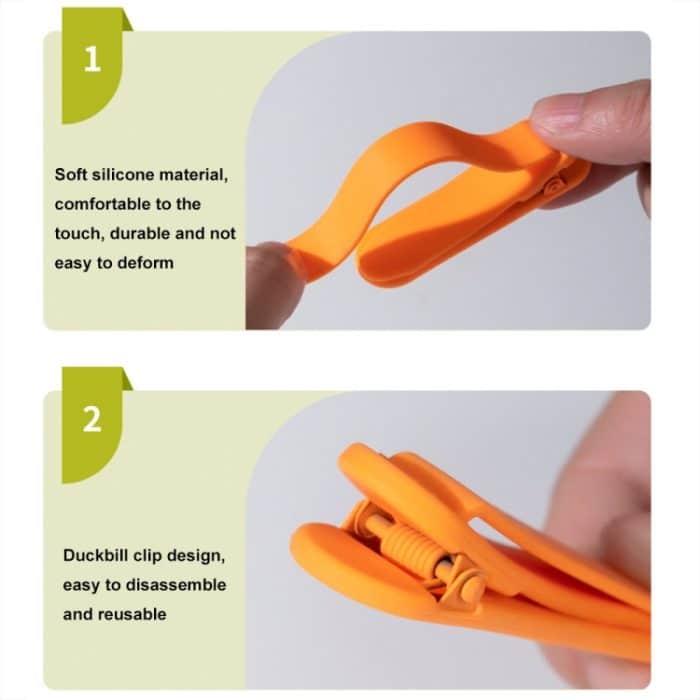 Lesezeichenclip aus Silikon, automatische Seitenaufzeichnung, Lesetool, 3pcs Rose Red + Yellow + Blue, 3pcs Green + Pink + Orange, 6pcs /Set – Bild 3