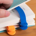 Lesezeichenclip aus Silikon, automatische Seitenaufzeichnung, Lesetool, 3pcs Rose Red + Yellow + Blue, 3pcs Green + Pink + Orange, 6pcs /Set – Bild 7