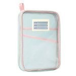 A4 Klar Datei Tasche Student Bücher Schreibwaren Lagerung Tasche Verdickt Mesh Reißverschluss Tasche