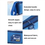 Doppellagiges Federmäppchen im Retro-Dreieck-Design für Schüler – Bild 3