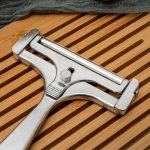 Käsehobel, einstellbare Dicke, Butterschneider, Drahtschaber aus Edelstahl – Bild 4