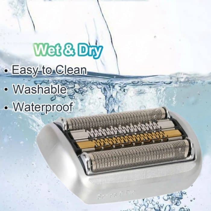 Für Braun Series 9 Pro Elektrorasierer, 94M-Klinge, goldene Netzabdeckung, With Words, Without Words – Bild 4