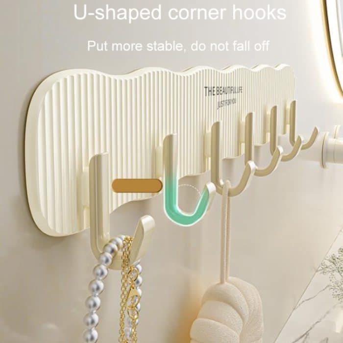 Feste Haken zum Aufhängen und Aufbewahren im Badezimmer – Bild 4