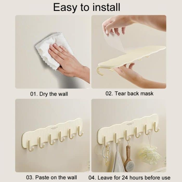 Feste Haken zum Aufhängen und Aufbewahren im Badezimmer – Bild 6