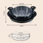 Saugnapf an der Unterseite, multifunktionaler Hähnchenbrust-Salatzerkleinerer, manueller Fleischwolf – Bild 3