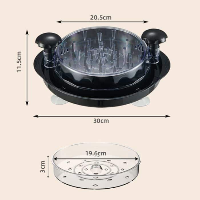 Saugnapf an der Unterseite, multifunktionaler Hähnchenbrust-Salatzerkleinerer, manueller Fleischwolf – Bild 3