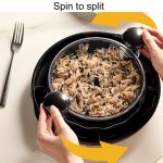 Saugnapf an der Unterseite, multifunktionaler Hähnchenbrust-Salatzerkleinerer, manueller Fleischwolf – Bild 5