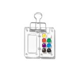 Tragbare Mini-Aquarell-Acrylbox zum Skizzieren, 8 Grids, 15 Grids