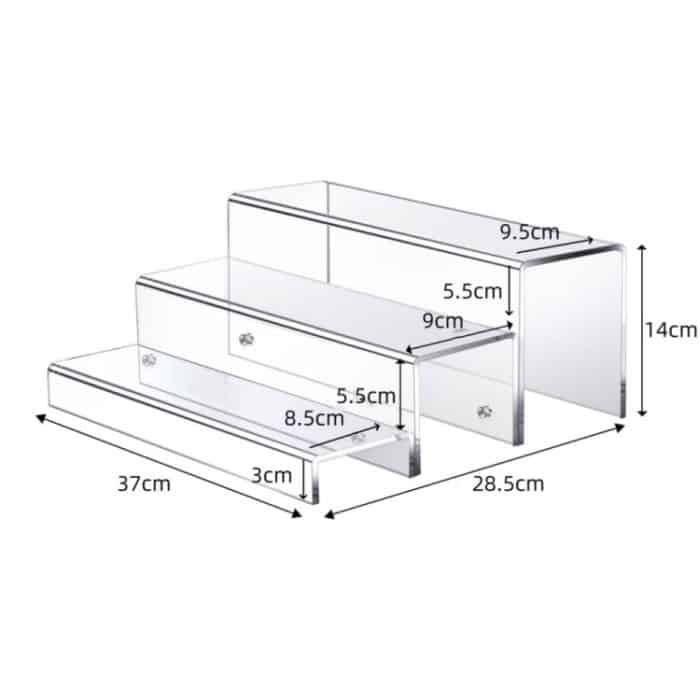 Acryl 3 Schicht Wein Schrank Flasche Rack für Bar Figur Display – Bild 2