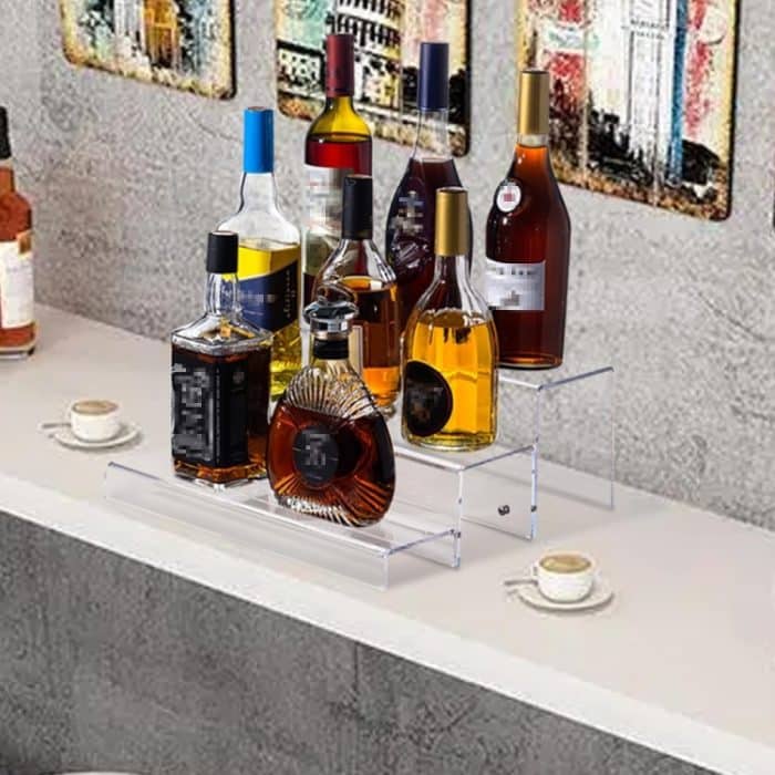 Acryl 3 Schicht Wein Schrank Flasche Rack für Bar Figur Display – Bild 5