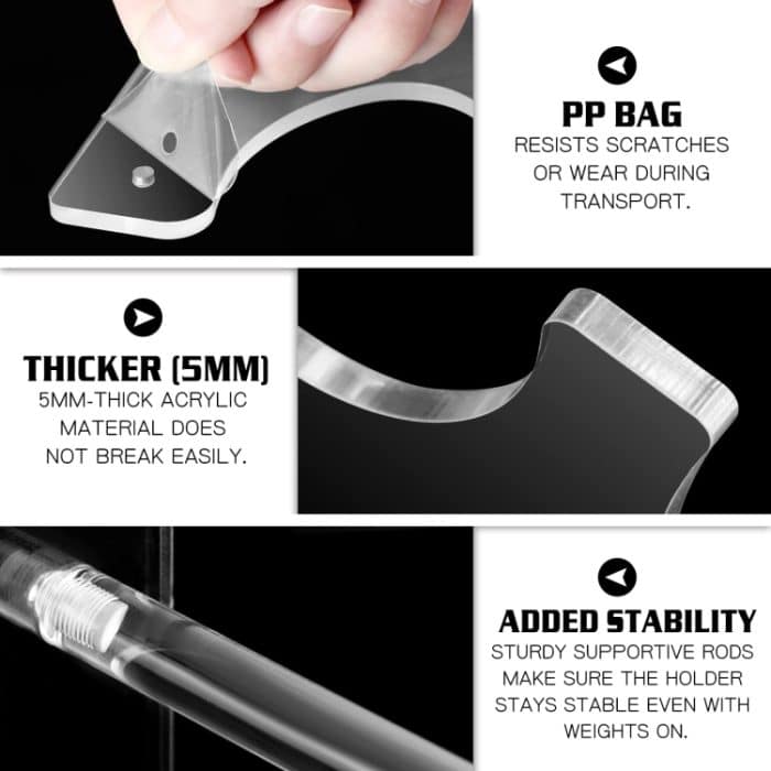 4-lagiger Lichtschwert-Ausstellungsständer, Acryl-Spielzeugregal – Bild 3