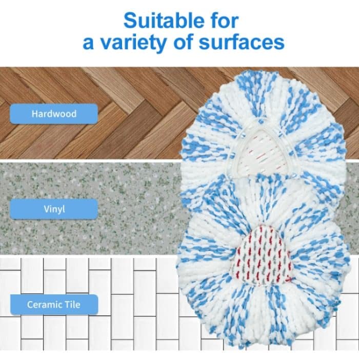 Für Vileda/O-Cedar EasyWring Spin Mop Ersatz Pad Mikrofaser Lappen – Bild 6