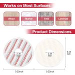 Für Vileda Spin & Clean Mop Refill Pad Runde Mikrofaser Ersatz Tuch Abdeckung – Bild 3